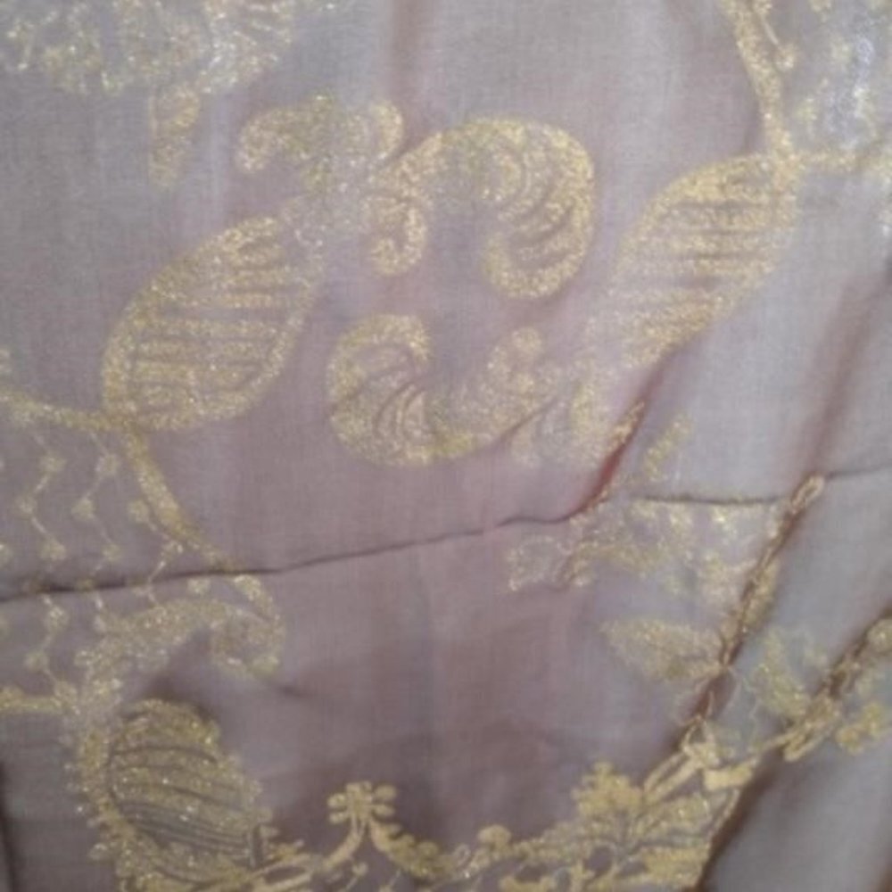Must De CARTIER PARIS DEAUVILLE SKY SATIN STRIPE SCARF NWT & BOX - Picture 2 of 14
